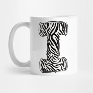 Zebra Letter I Mug